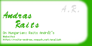 andras raits business card